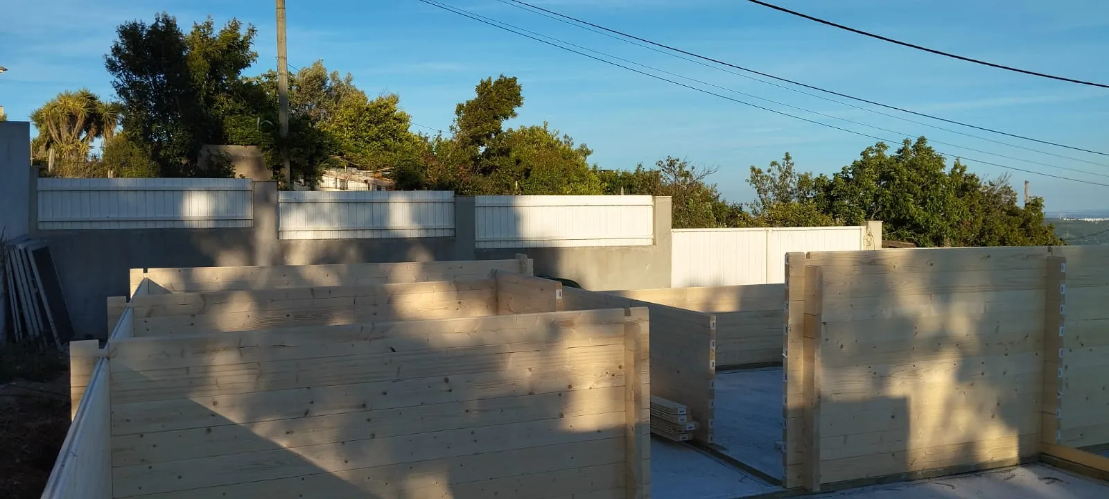 Progresso da construção — fase 1