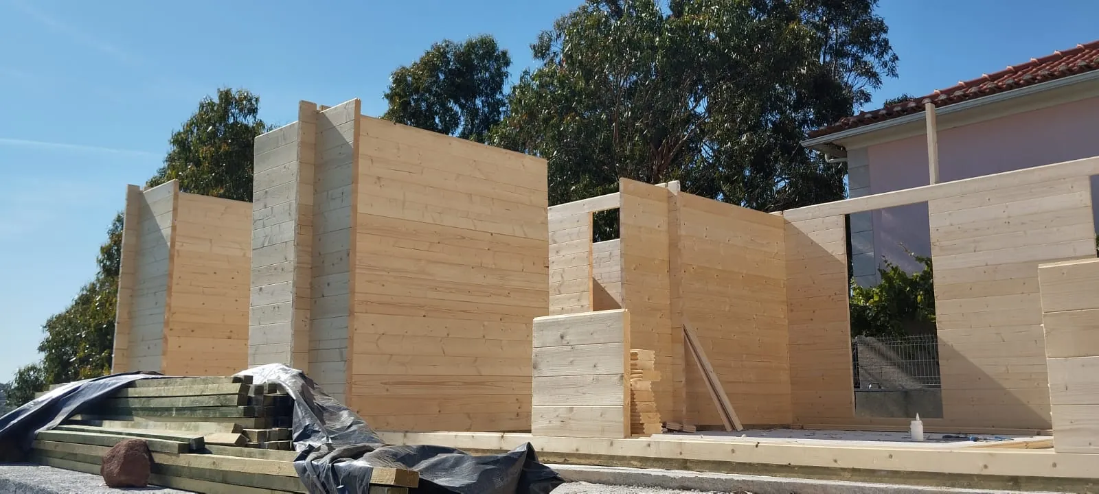 Moradia Modular em Construção